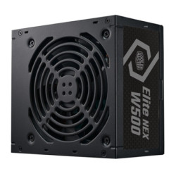 ALIMENTATORE ATX 500W COOLERMASTER ELITE NEX MPW-5001-ACBW-BEU PFC ATTIVO EFFICIENZA +85% 80+ WHITE FAN120MM COLORE NERO