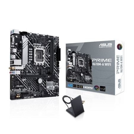 MB ASUS PRIME H610M-A WIFI H610 LGA1700 2DDR5DC-5600 HDMI DP VGA 1XPCIE4.0X16 4XSATA3 M2 GBLAN USB3.2 WIFI MATX 90MB1G00-M0EAY0