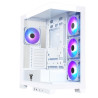 CABINET ITEK SHOWBUI 45W - GAMING TOWER, ATX, 4X12CM ARGB, 2XUSB3, TYPE-C, SIDE+FRONT PANEL TEMP GLASS, WHITE (ITGCA