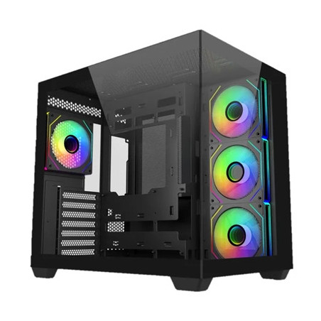 CABINET ATX MIDI TOWER COOLER MASTER E681-KHNN-S00 ELITE 681 BLACK ATX 1X3.5 2X2.5 2XUSB3.0 4X120MM-ARGB NOALIM VETRO LATERALE