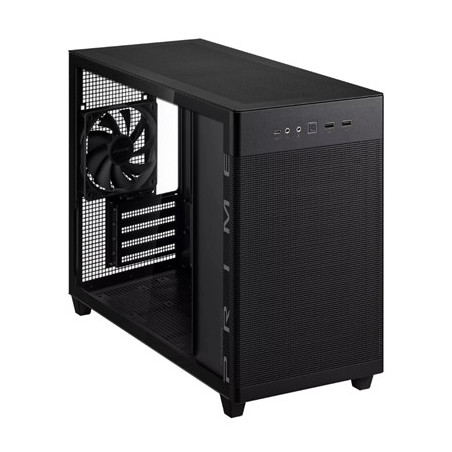 CABINET ATX SMALL TOWER ASUS AP201TG BLACK MICRO-MINIATX 1X2,5 + 3XCOMBO BAY 4XSLOT-ESP. NO-ALIM. VETRO LATERALE 90DC00G0-B39010