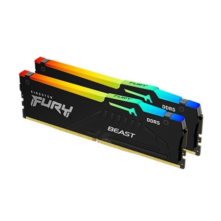 DDR5 64GB(2X32GB) 6000MT/S RGB KF560C30BBEAK2-64 KINGSTON FURY BEAST EXPO CL30