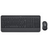 TASTIERA+MOUSE LOGITECH OEM FOR BUSINESS SIGNATURE MK650 TASTIERA 118 TASTI WIRELESS USB+BLUETOOTH GRAFITE P/N 920-010996