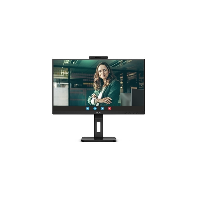MONITOR AOC LCD IPS LED 27" WIDE FRAMELESS Q27P3CW 4MS MM QHD 1000:1 BLACK REG.ALT. PIVOT HDMI DP USB-C 4XUSB WEBCAM