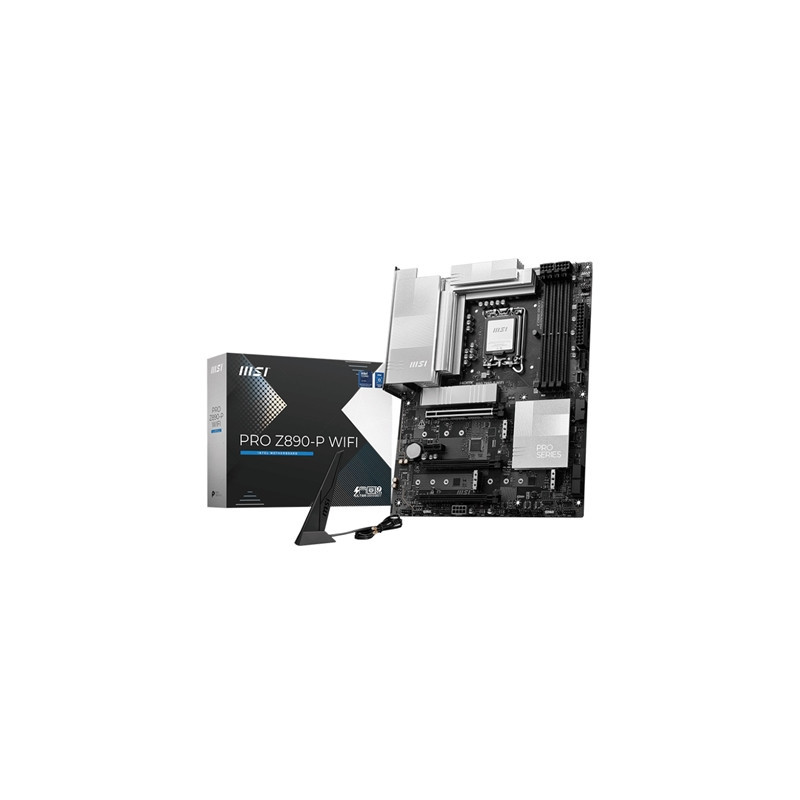 MB MSI PRO Z890-P WIFI LGA1851 4XDDR5DC-6400 1XHDMI 2XDP 1XPCIE5.0X16 4XM.2 4XSATA3 USB TYPE-C THUNDERBOLT 5GLAN WIFI 7 BT ATX