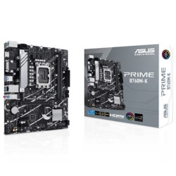 MB ASUS PRIME B760M-K B760 LGA1700 2XDDR5DC-8000O.C. 1XPCIE4.0X16 HDMI VGA 4XSATA3R M.2 USB3.2 MATX 90MB1FI0-M0EAY0