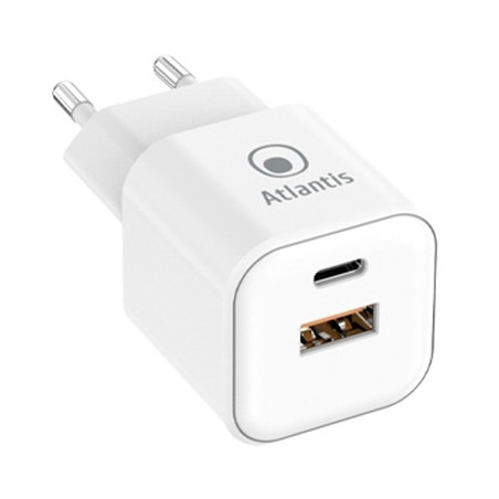 ALIMENTATORE X NB UNIVERSALE ATLANTIS P008-PD65GN-2U 35W NERO CON PORTA PD TYPE_C -INCL.CAVO M/M DA 1,8MT FINO:01/12