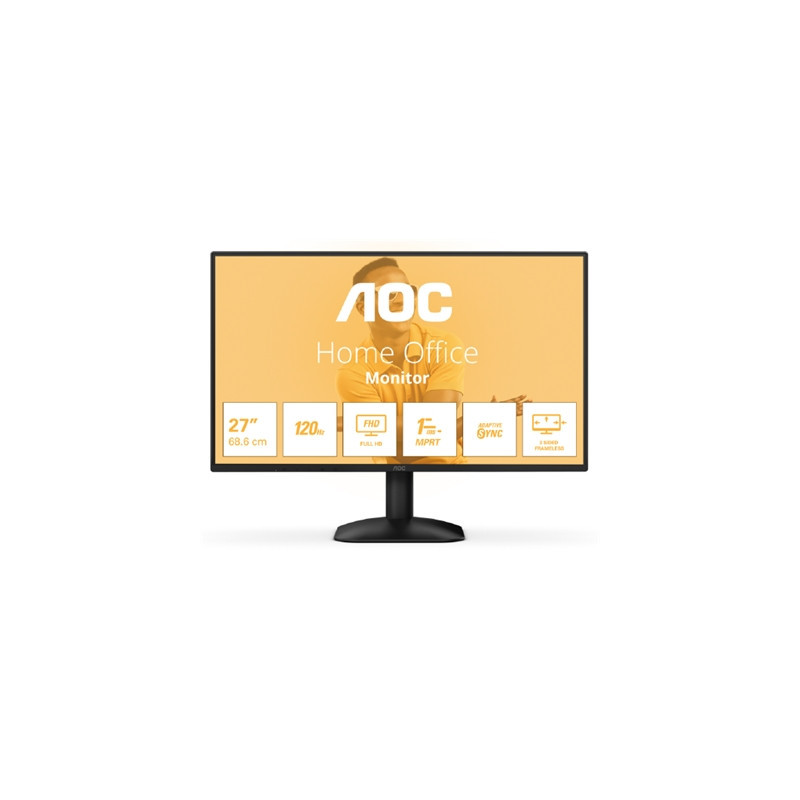 MONITOR AOC LCD IPS 120HZ 27" WIDE FRAMELESS 27B31H 4MS FHD 1500:1 BLACK VGA HDMI VESA